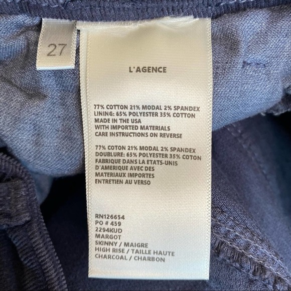 L’Agence Margot Corduroy High Rise Skinny Pants - Picture 10 of 10